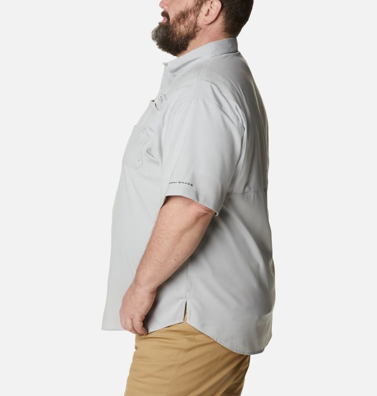 Men's Columbia PFG Tamiami II Short Sleeve Shirts Light Grey | Plus Size CA-I3L16